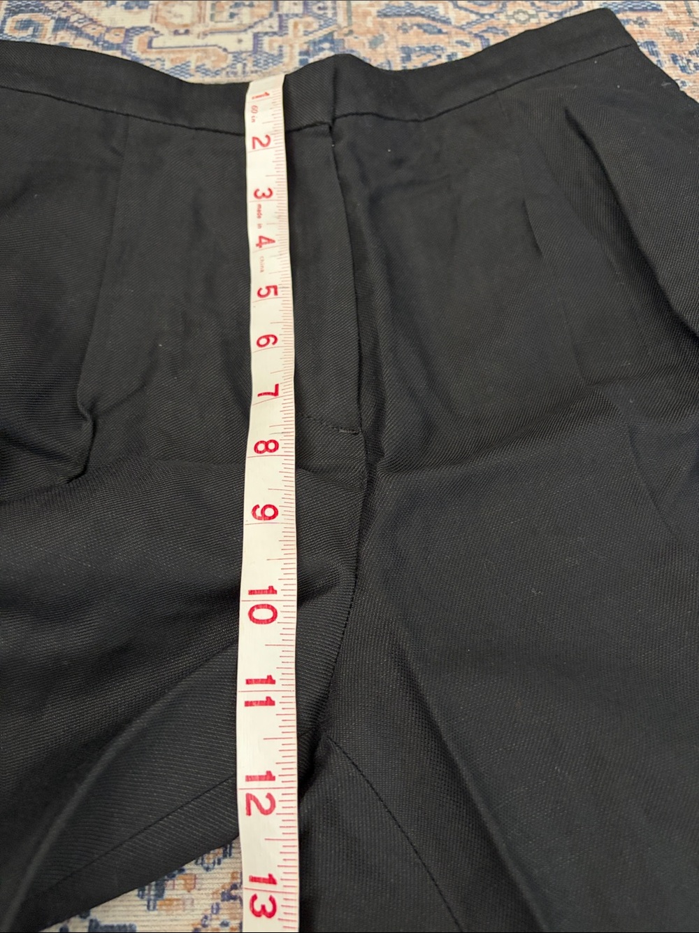 COS Black Linen Blend Wide-Leg Cropped Trousers - Picture 3 of 7